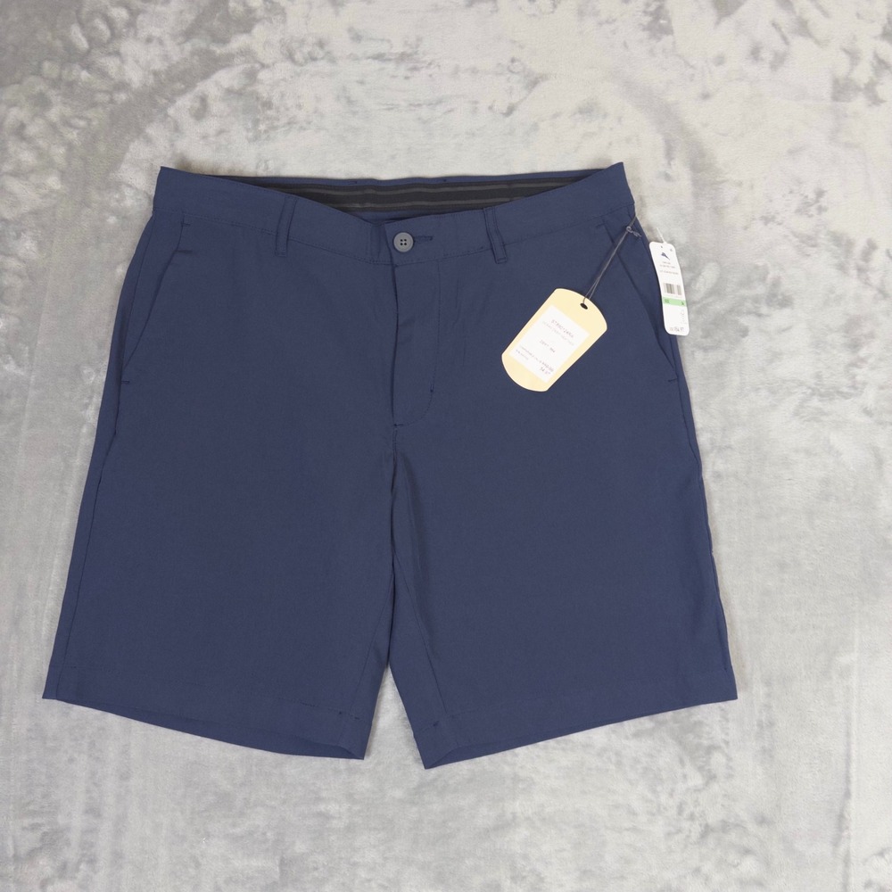 Tommy Bahama Ace Shot Pro 9 Short Mens 34 Blue Ocean Deep Heather Golf ST890124